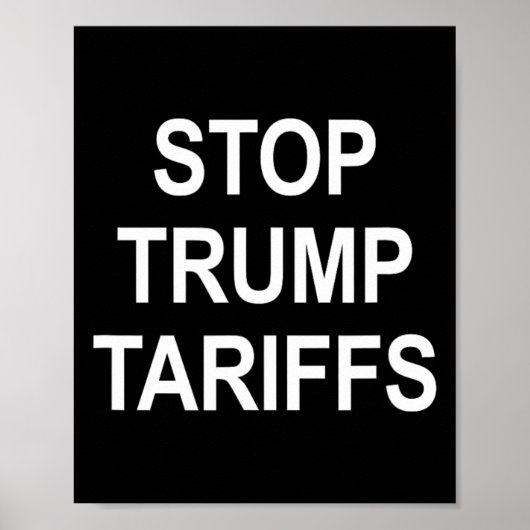 Stoppt Trump-Zölle - Poster (Vorne)