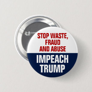 Stoppt Verschwendung Betrug und Missbrauch - Trump Button