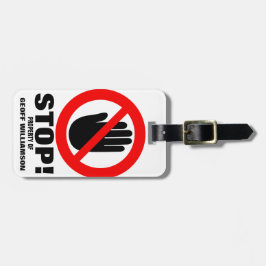 Stoppt Warnungen mit dem Namen Gepäckanhänger