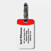 Stoppt Warnungen mit dem Namen Gepäckanhänger (Rückseite vertikal)