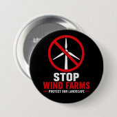 Stoppt Windparks, schützt unsere Landschaft Button (Vorne & Hinten)