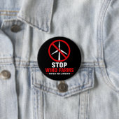 Stoppt Windparks, schützt unsere Landschaft Button (Beispiel)