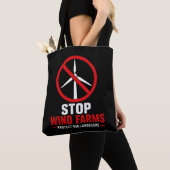 Stoppt Windparks, schützt unsere Landschaft Tasche (Von Nahem)