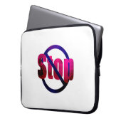 Stopptasche Laptopschutzhülle (Vorderseite Links)