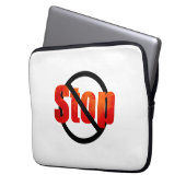 Stopptasche Laptopschutzhülle (Vorderseite Links)