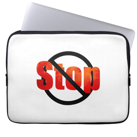 Stopptasche Laptopschutzhülle (Vorderseite)