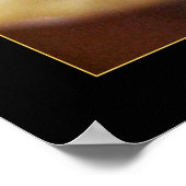 Stoppuhr-Blume-Poster Poster (Ecke)