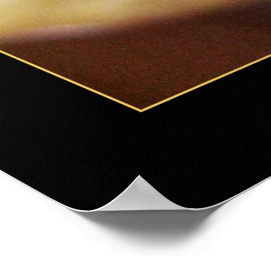 Stoppuhr-Blume-Poster Poster (Ecke)