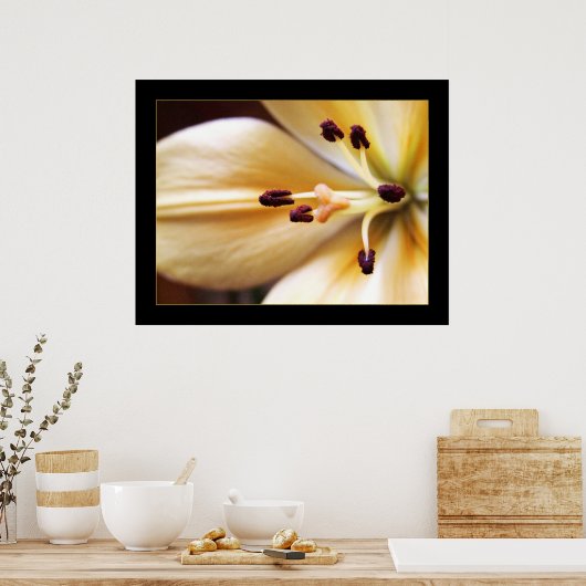 Stoppuhr-Blume-Poster Poster (Küche)