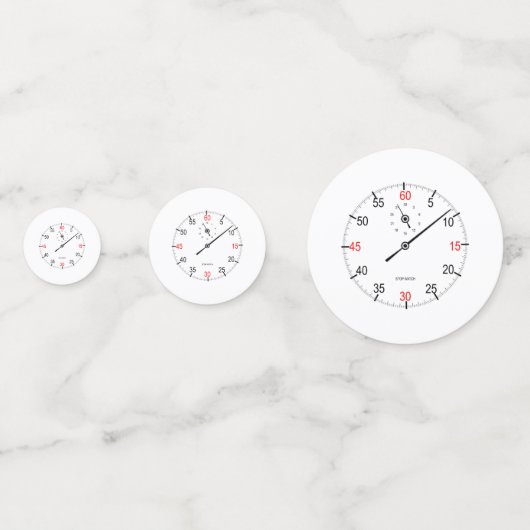 Stoppuhr Konfetti (Vorderseiten)