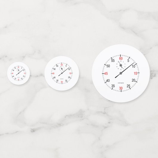 Stoppuhr Konfetti (Rückseiten)