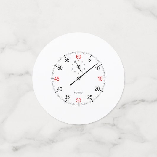 Stoppuhr Konfetti (Klein Vorderseite)