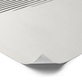 Stoppuhr moderne minimalistische Linienart Poster (Ecke)