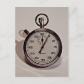 Stoppuhr Postkarte (Vorderseite)
