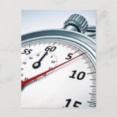 Stoppuhr Postkarte (Vorderseite)