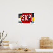 Stopschildplakat Poster (Küche)