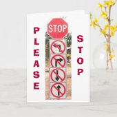 STOPSIGN/SIGNS-SPASS FÜR DIE LIEBE, DASS SIE JEDER KARTE (Gelbe Blume)