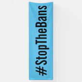 #StopTheBans Pro-Choice-März blau Banner (Vertikal)