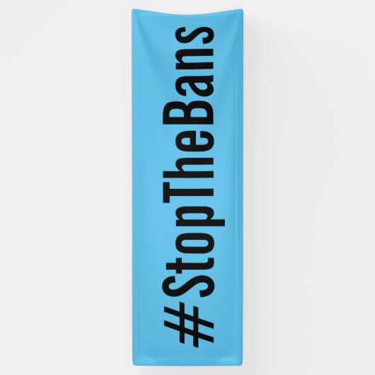 #StopTheBans Pro-Choice-März blau Banner (Vertikal)