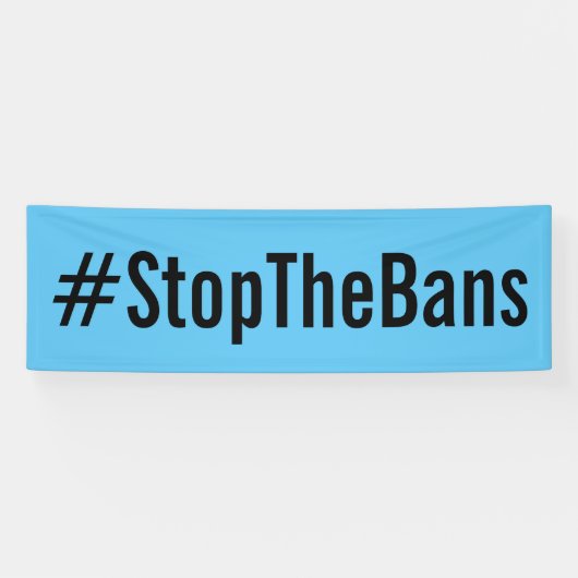 #StopTheBans Pro-Choice-März blau Banner (Horizontal)