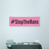 #StopTheBans Pro-Choice-März rosa Banner (Messeveranstaltung)