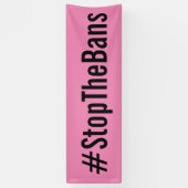#StopTheBans Pro-Choice-März rosa Banner (Vertikal)