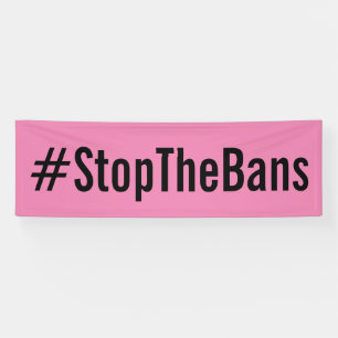 #StopTheBans Pro-Choice-März rosa Banner