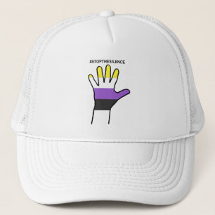 Stopthesilon non binary truckerkappe