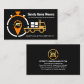 Stopwatch Gold Truck Zuhause Moving Visitenkarte (Vorne/Hinten)