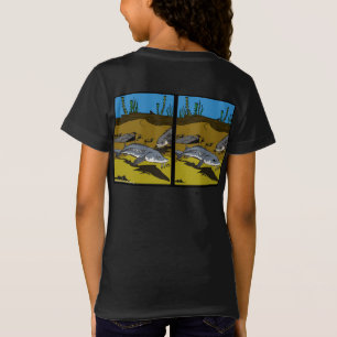 STÖR FLACHMALVORLAGE & SCHUPPEN - Mädchen T-Shirt