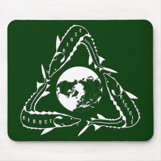 Stör-Mausunterlage - recyceln Sie Mousepad (Vorne)