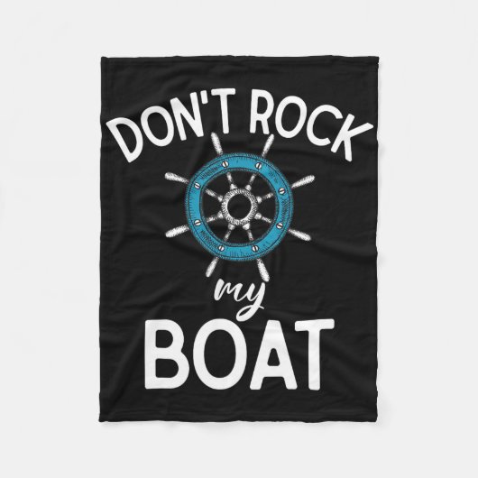 Stör mein Boot nicht Bootfahren Fleecedecke (Vorderseite)