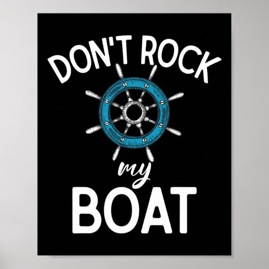 Stör mein Boot nicht Bootfahren  Poster (Vorne)