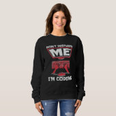 Stör mich nicht, ich codiere Full-Stack-Software E Sweatshirt (Vorne ganz)