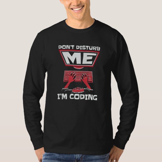 Stör mich nicht, ich programmiere Full-Stack-Softw T-Shirt (Vorderseite)