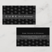 Storage Business Card Cube Box Schwarz Grau 3D Visitenkarte (Vorne/Hinten)