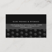 Storage Business Card Cube Box Schwarz Grau 3D Visitenkarte (Rückseite)