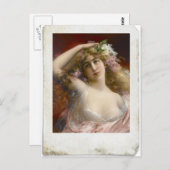 Störbild der Viktorianischen Lady Postcard Postkarte (Vorne/Hinten)