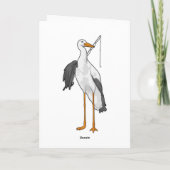 Storch Angeln Fischer Angelrute Karte (Rückseite)