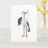 Storch Angeln Fischer Angelrute Karte (Gelbe Blume)