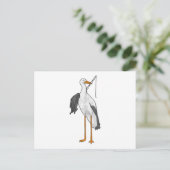 Storch Angelreuther Fischerrute Postkarte (Stehend Vorderseite)