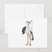 Storch Angelreuther Fischerrute Postkarte (Vorne/Hinten)