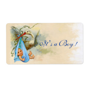 STORCH-BABY-DUSCHEN-BLAUES ROSA