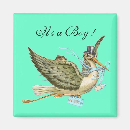 STORCH BABY SHOWER MAGNET (Vorne)