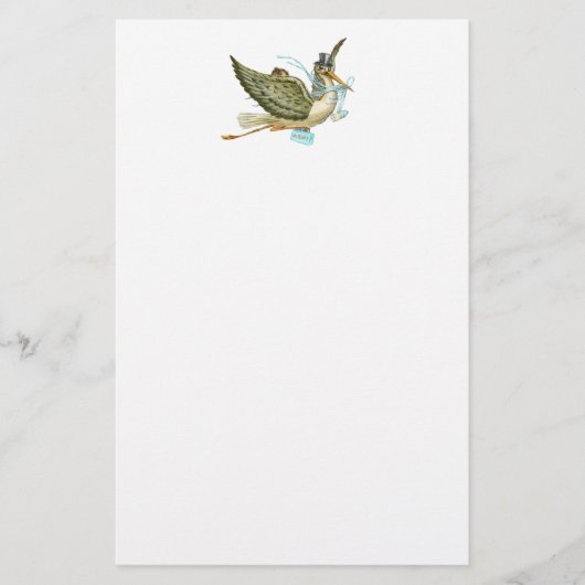 STORCH-BABYPARTY BRIEFPAPIER (Vorderseite)