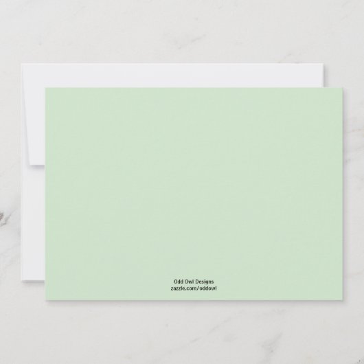 Storch-Babyparty-Einladung - Junge/Mädchen Einladung (Rückseite)