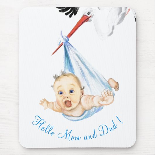 Storch Carry Baby Mouse Pad Mousepad (Vorne)