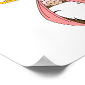 Storch Carry Baby Pink Poster (Ecke)