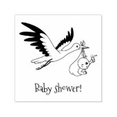 Storch Carry Bundle Baby Dusche Permastempel (Design)