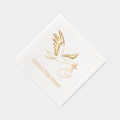 Storch Carry Bundle Baby Dusche Servietten Mit Folie (Rechts)